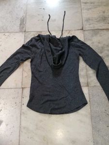 Stylish Grey Hamsa Hand Hoodie