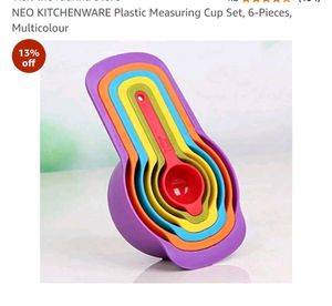 Plastic Measuring Cup Set Of 6