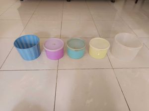 Set of 5 Assorted Storage Containers