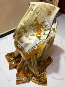 Hand-Painted Silk Saree super lightweigh