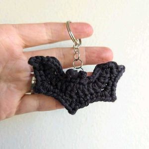 Crocheted Bat Keychain 🖤🦇