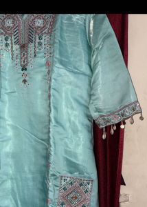 Beautiful Teal Kurta with Dupatta