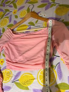Cute Pink Mesh Top