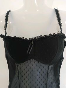 Black Sheer Mesh babydall