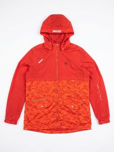 womens Red Hooded mountaneering Jacket