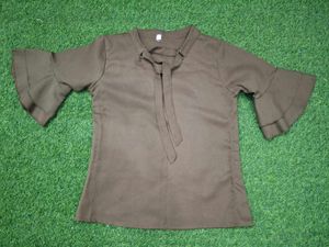 Trendy Bell Sleeve Tie-Neck Top