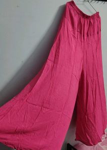plazo flared silk cotton  kurta