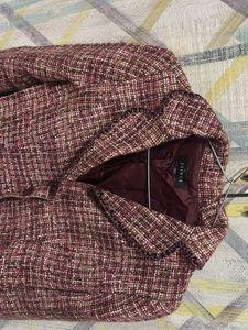 Tweed Cropped Jacket - Chic Style