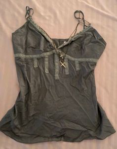 y2k lace cami top ⋆˚꩜.ᐟ