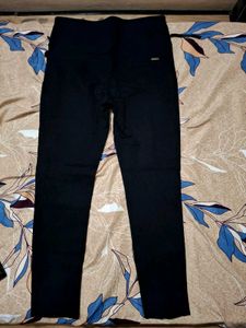 Stylish Black Lace-Up Pants
