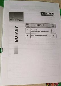Allen botany modules for NEET ug Class 12 📖