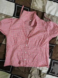 Red Gingham Blouse