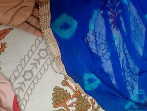 Jaipuri Beautiful Royal Blue Saree