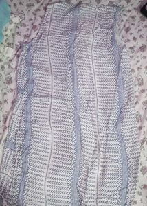 White Blue Print Jacket