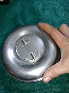 Vintage Engraved Metal Container