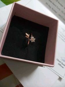 Rose Gold Floral Chic Ring