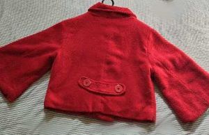 Chic Red Cropped Jacket