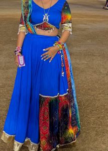 Vibrant Blue Lehenga Choli Set