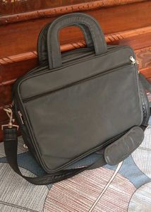 Classic Black Leather Briefcase