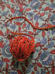 Red & Gold Embellishment Trim
