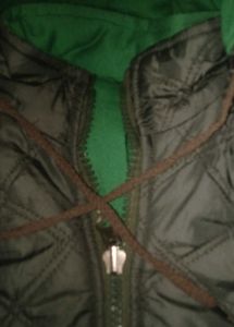 Green Puffer Hoodie Jacket Coat For Kids