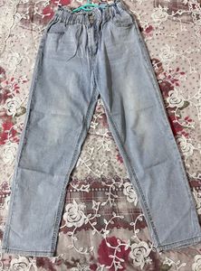 Light Wash High Waisted Wide Leg Jeans