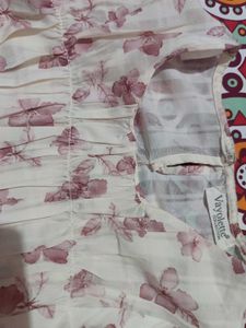 white floral top
