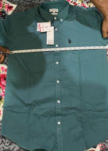 Men's Teal Button-Down Shirt newwdtag