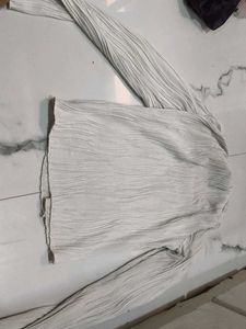 Pleated Long Sleeve Top