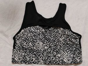 Black & White Sports Bra