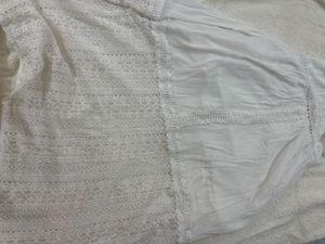 White Lace Trim Sundress