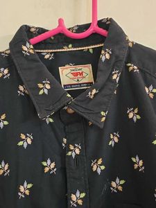 Men's Short Sleeve Floral Print Shirt