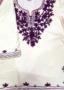 🖤🤍 2 KURTIS COMBO – BLACK &amp; IVORY 🤍🖤