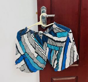 Geometric Print Cute Lounge Shorts