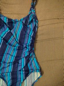 Striped One Piece Swimsuit