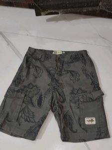 Men's Cargo Shorts with Paisley Print