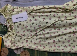 yellow floral dresss