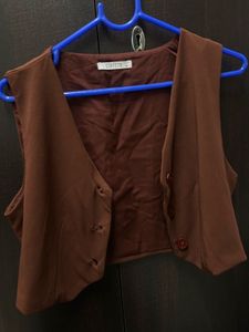 Chic Chocolate Brown Vest