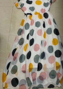 Cute Polka Dots Maxi Dress( clearence)