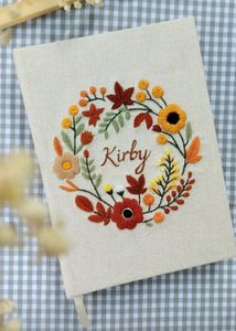 Hand Embroidered Book Cover
