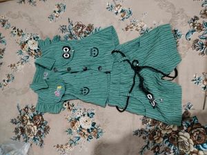Cute Green Co-ord Set for Girls