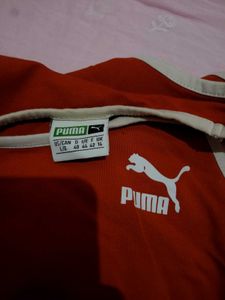 Puma Red Sports Bra Top