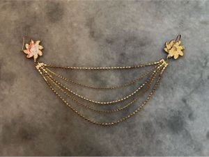 Exquisite Floral Crystal Hair Chain