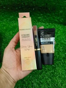 Face Canada Strobe Cream & Foundation & lipstick
