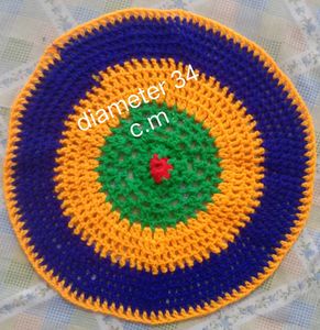 Handmade Crochet woollen table cover
