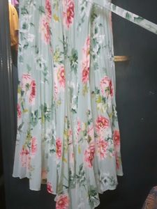 Wrap Flowy Floral Gown
