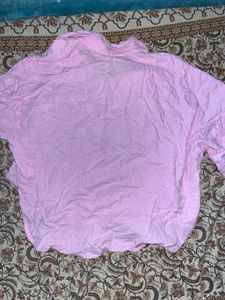 Pink Button-Up Shirt