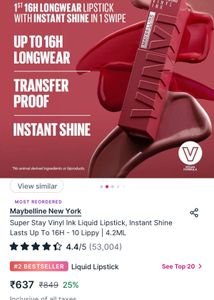 Maybelline SuperStay Vinyl Ink Lipstick