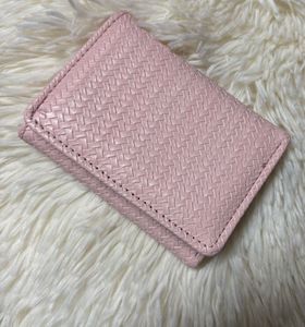 Chic Woven Pink Wallet