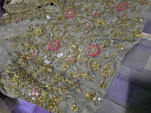 Long Net Anarkali With Plazzo